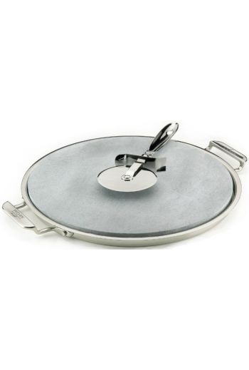 Pizza Baker/ Stone w/ Serving Tray & Pizza Cutter