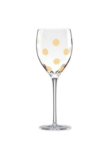 kate spade new york Pearl Place Wine Glass