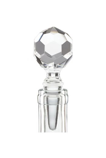 Reed & Barton Mercer Prismatic Ball Glass Bottle Stopper 