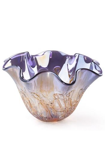 Lenox Pearlescent Lilac Art Glass Bowl 