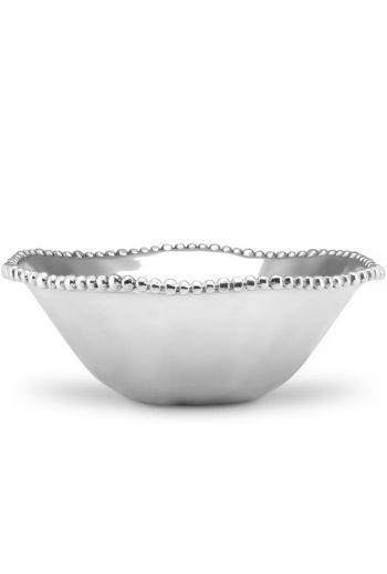 Lenox Organics Aluminum Alloy Medium Beaded Bowl 