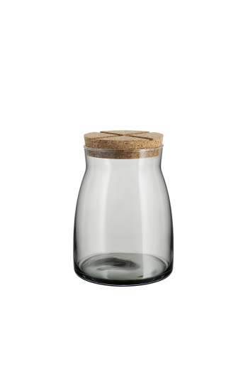 Bruk Jar with Cork (grey, large)