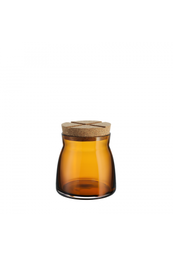 Bruk Jar with Cork (amber, medium)