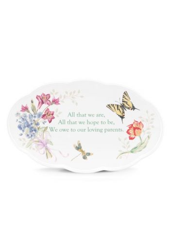 Lenox Butterfly Meadow® Bouquet Parent Wedding Plate 