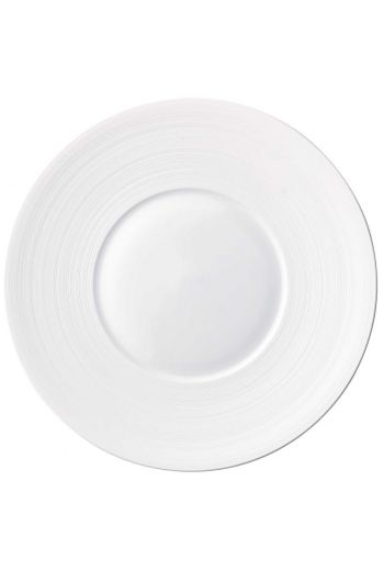 J.L. Coquet Hemisphere - White Dinner Plate