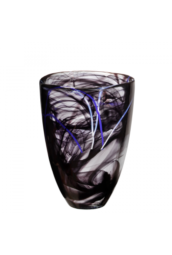 Kosta Boda Contrast Vase, Black