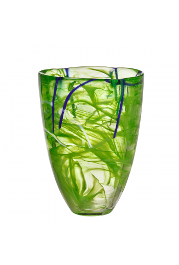 Kosta Boda Contrast Vase, Lime