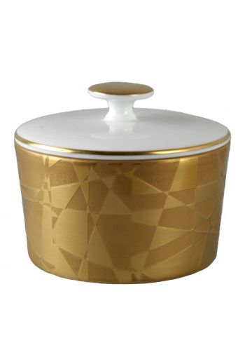 J.L. Coquet Diamond - Gold Incrustation Covered Sugar Bowl
