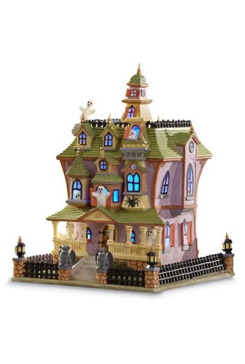 Lenox Spooky Manor Lighted House Figurine 