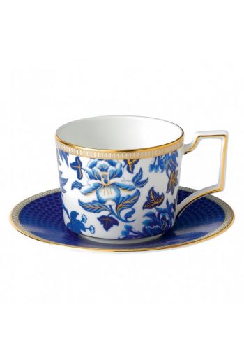Wedgwood Hibiscus Iconic Teacup & Saucer
