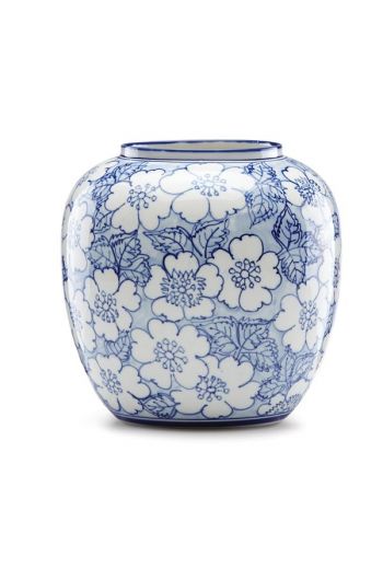 Lenox Painted Indigo™ Floral Round Vase 