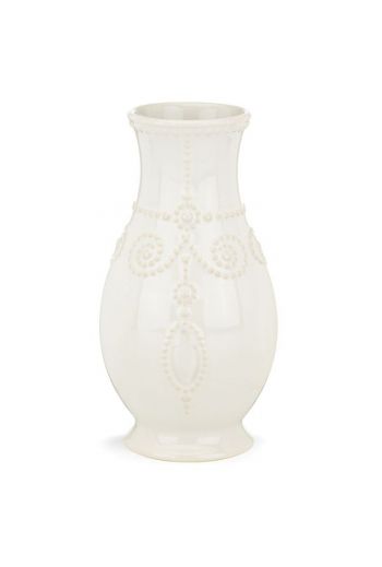 Lenox French Perle White 8" Fluted Vase