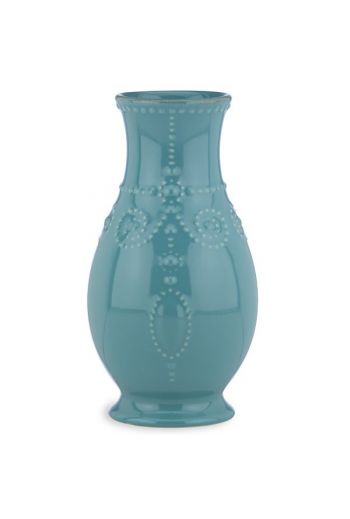 Lenox French Perle Bluebell 8" Fluted Vase