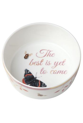 Lenox Butterfly Meadow® The Best is Yet to Come Sentiment Bowl 