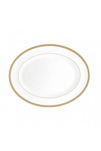 Waterford Lismore Lace Gold Platter