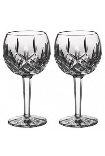 Waterford Classic Lismore Balloon Wine, Pair