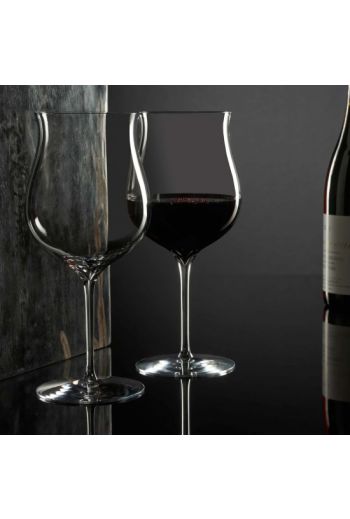 Waterford Elegance Burgundy Glass, Pair