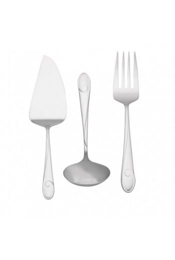 Waterford Ballet Ribbon Stainless 3-Piece Serving Set