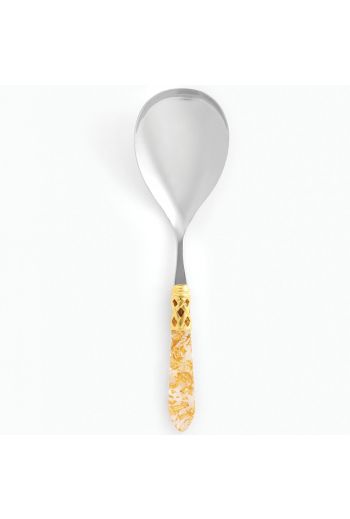 Vietri Aladdin Brilliant Gold Fleck Serving Spoon
