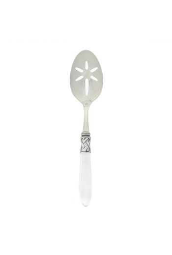 Vietri Aladdin Antique Clear Slotted Serving Spoon