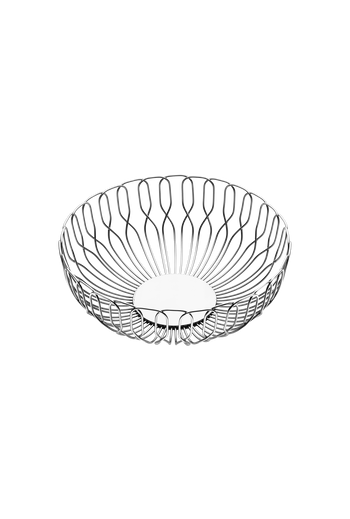 Georg Jensen Alfredo Bread Basket, Small Mirror Polished Stainless Steel - H: 3.11 inches. Ø: 8.46 inches.