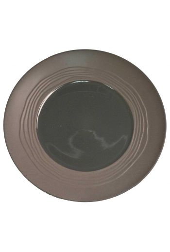 Medard de Noblat Escale Grey Rim Soup Plate