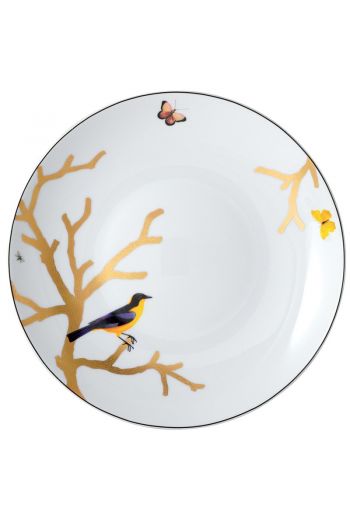 Bernardaud Aux Oiseaux Deep Round Dish - 11.5"