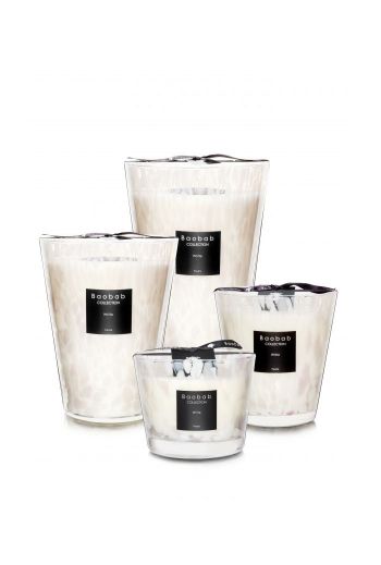 Baobab White Pearls Scented Candle - 16cm