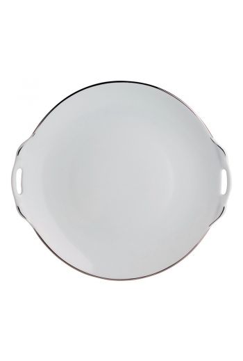 CRISTAL Cake plate with handles 11"