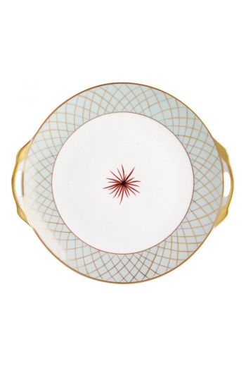 Etoiles Cake plate with handles 11"
