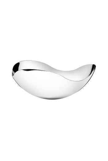 Georg Jensen Bloom Stainless Steel Mirror Bowl, Large - H: 5.51 inches. Ø: 13.39 inches.