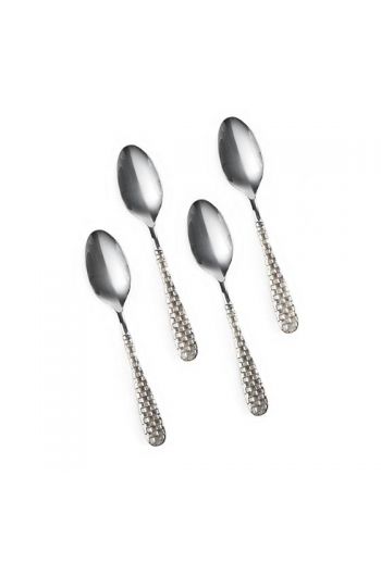 MacKenzie-Childs Check 4 Pc Espresso Spoons - 4.15" long