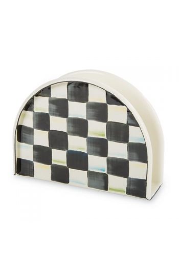 MacKenzie-Childs Courtly Check Enamel Napkin Holder