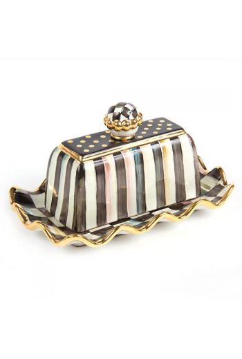 MacKenzie-Childs Courtly Check Butterhouse - 6" wide, 9" long, 5.25" tall