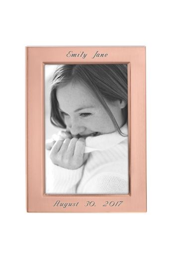 Reed & Barton Personalized  Classic Rose Gold 4" x 6" Frame 