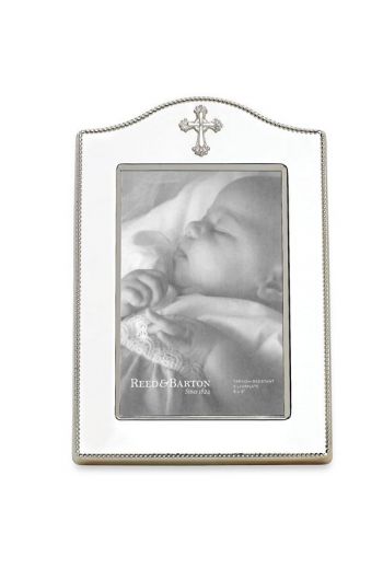 Reed & Barton Abbey Cross Silverplate 4" x 6" Frame 
