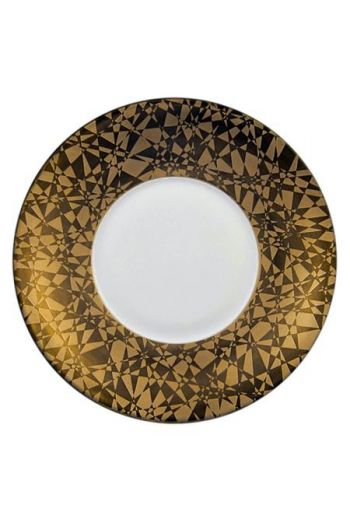 J.L. Coquet Diamond - Gold Incrustation Dinner Plate