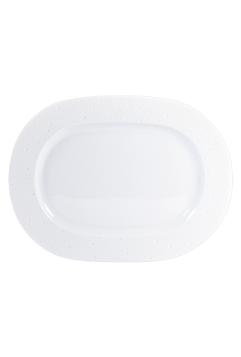 Bernardaud Ecume White Oval Platter 13"