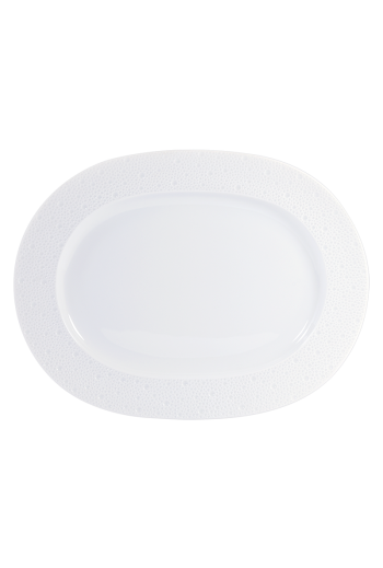 Bernardaud Ecume White Oval Platter Medium 15"