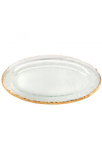 Annieglass Edgey Large Oval Platter