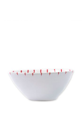 Vietri Stripe Red Cereal Bowl