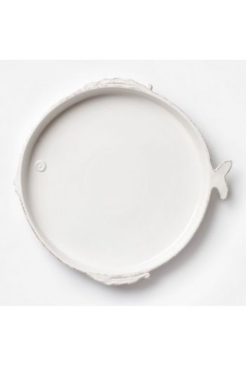 Lastra Fish White Round Platter