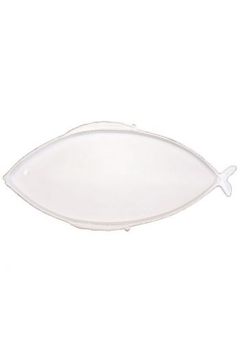 Lastra Fish White Large Oval Platter