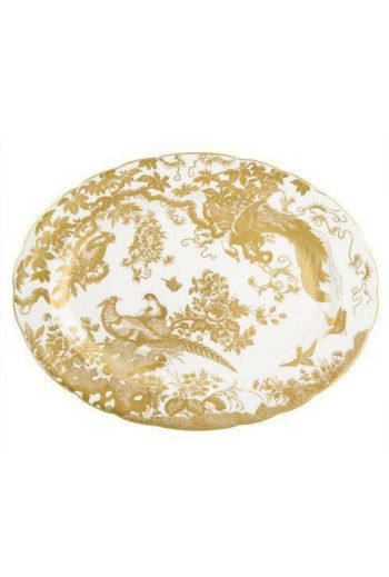 Royal Crown Derby Aves - Gold Large Platter