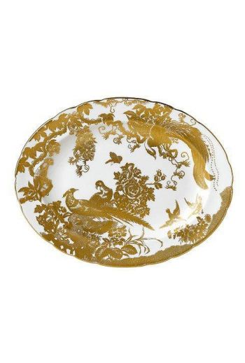 Royal Crown Derby Aves - Gold Medium Platter