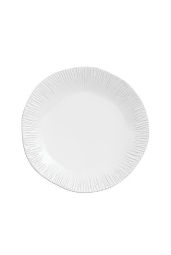 Arte Italica Merletto Graffiata White Dinner Plate