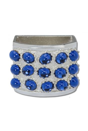 Blue Studded Napkin Ring