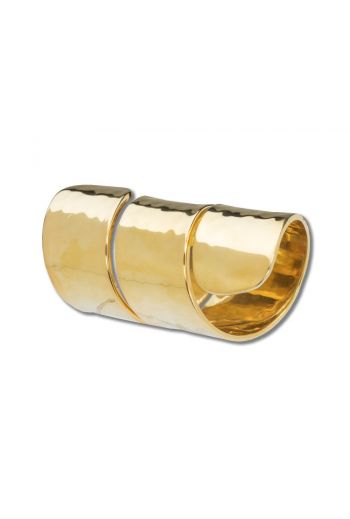 Gold Hammered Napkin Ring