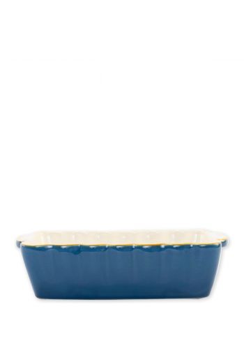 Vietri Italian Bakers Blue Small Rectangular Baker