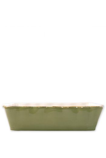 Vietri Italian Bakers Green Large Rectangular Baker